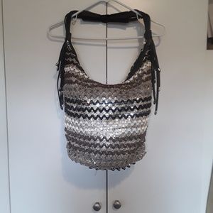 Lionel Metallic Sequin Bag